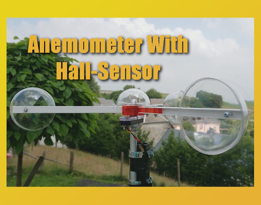 DIY Anemometer with Hall-Sensor