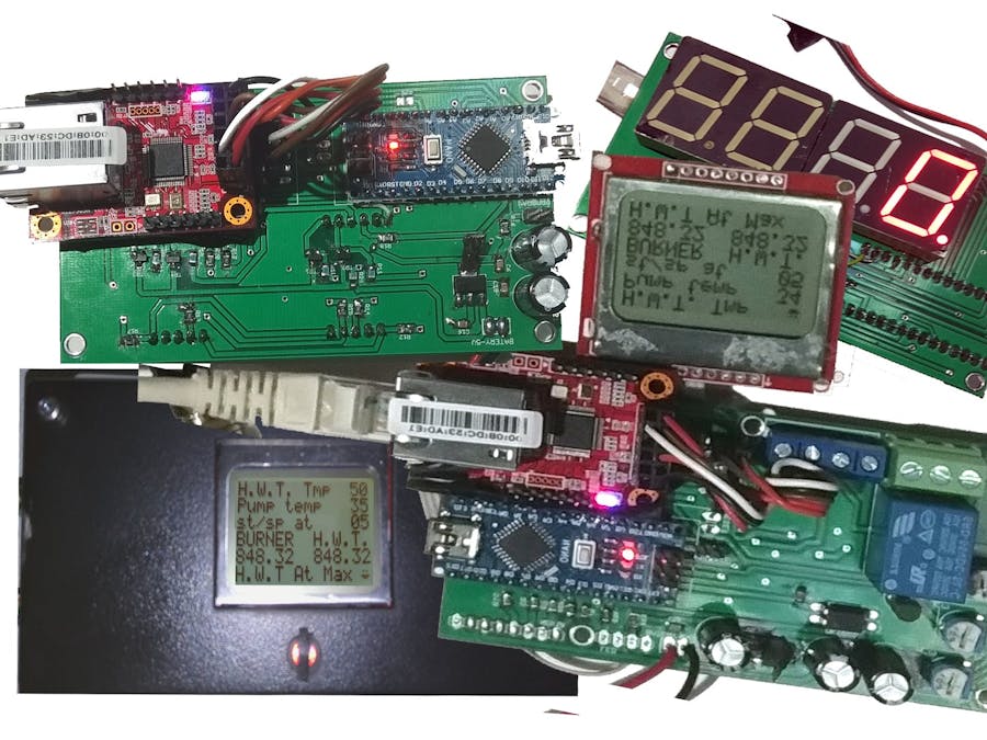 Digital Thermostat for Burner and Boiler with Remote Monitor