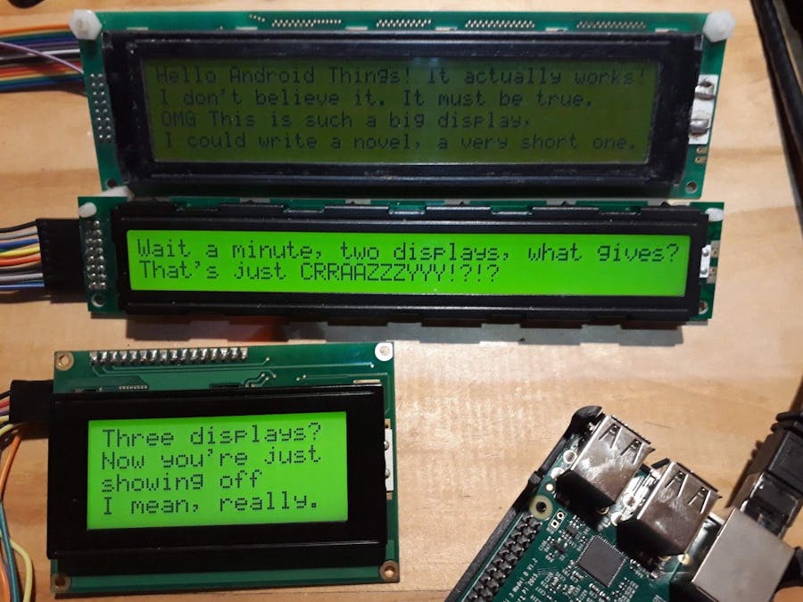 Character Displays with Android Things