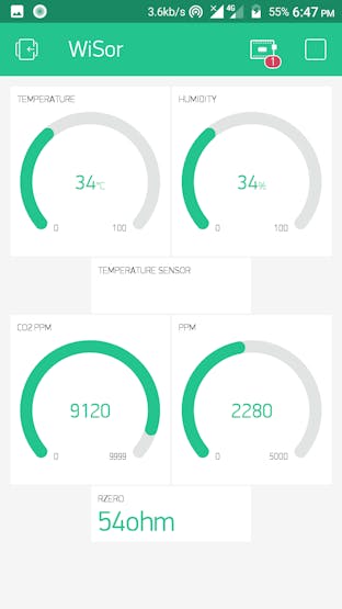 The app page