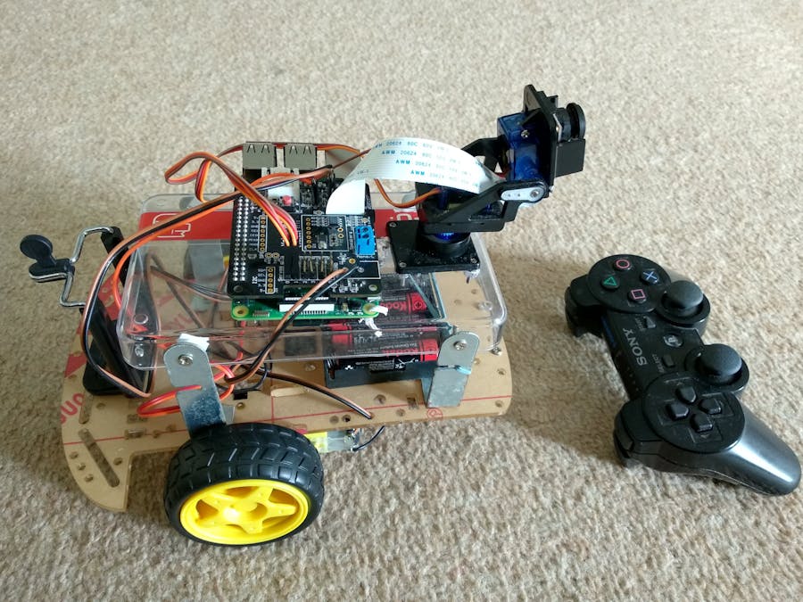 PS3 Joystick Controlled Raspberry Pi Robot
