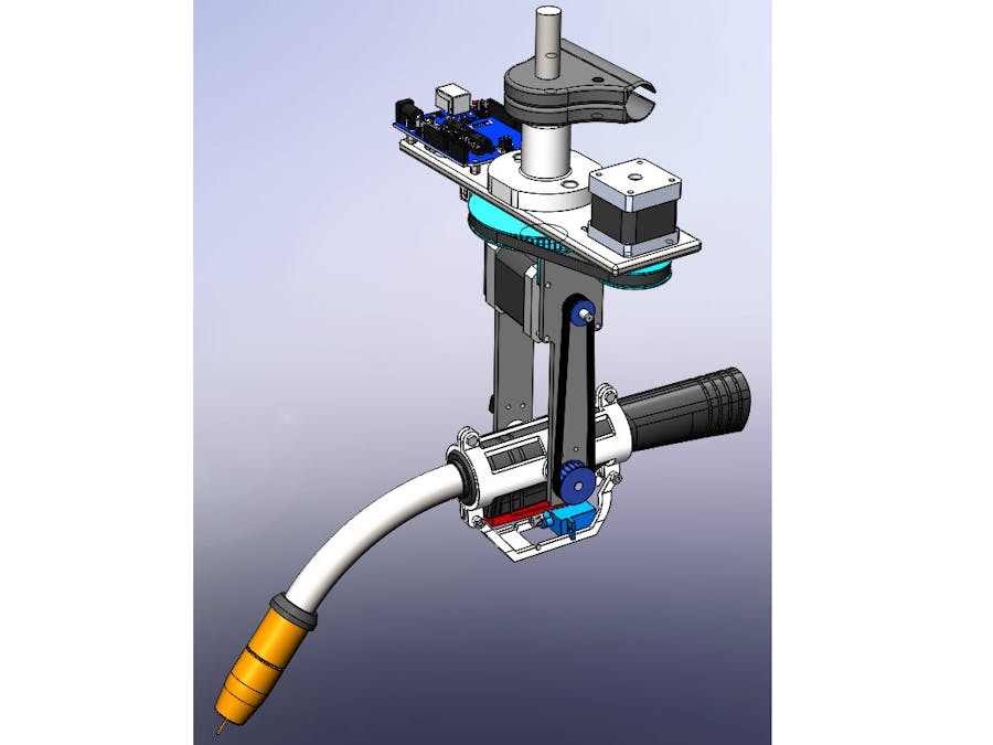 MIG Welding Torch Adapter for a CNC Machine