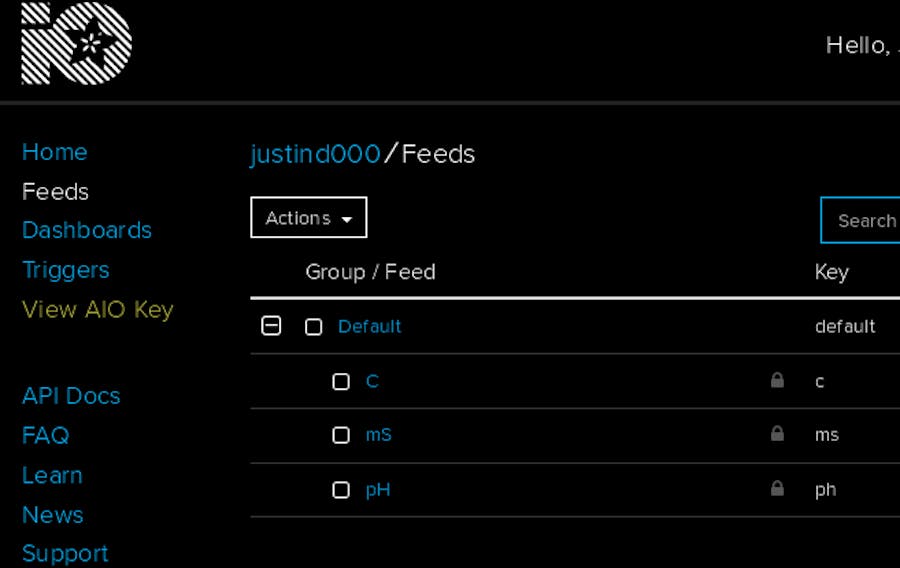 IoT Hydroponics - Using Adafruit IO for EC and pH