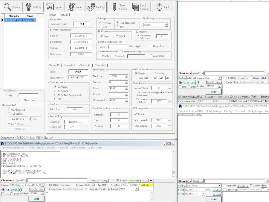 Start using WIZ750SR