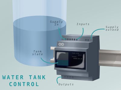 Arduino Water Tank Level Monitor with PLC Connection