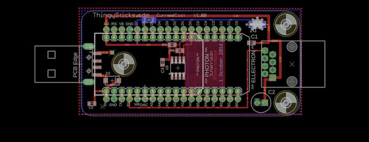 Photon to Current Cost PCB