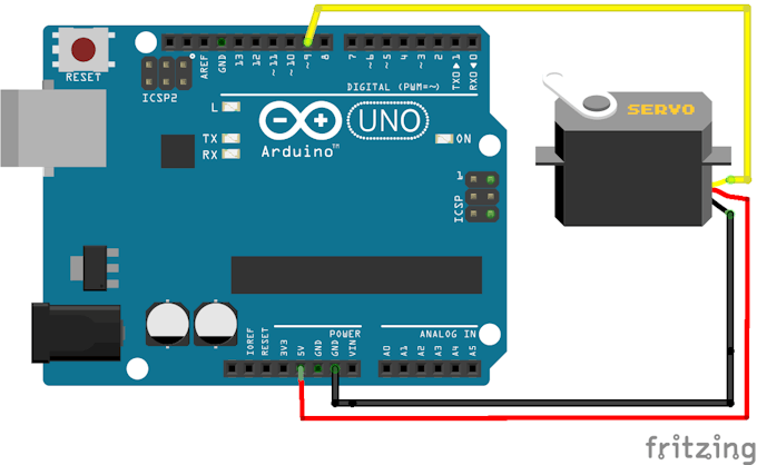 Servo connection to Arduino uno