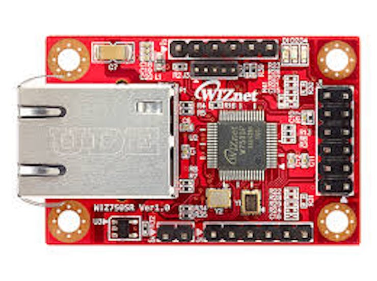 The WIZ750SR Serial to Ethernet converter