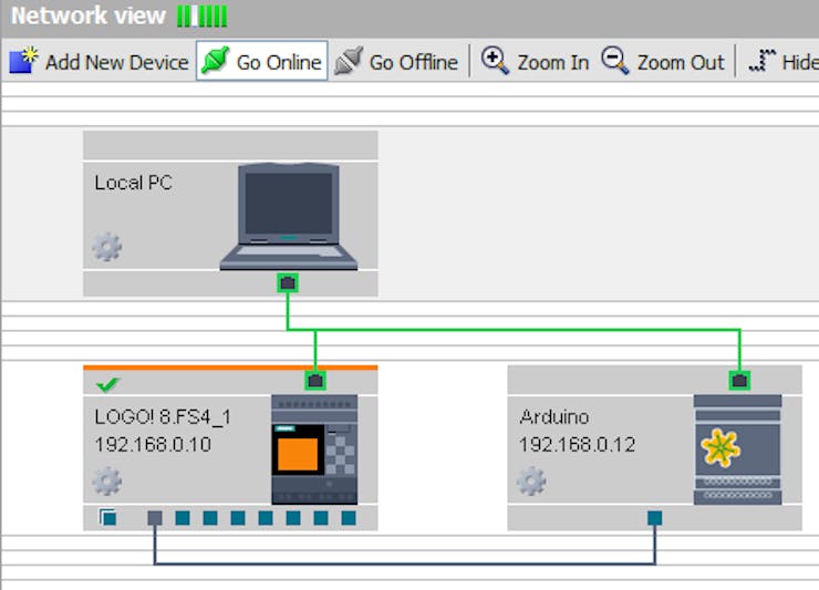 Network profile for develop the project