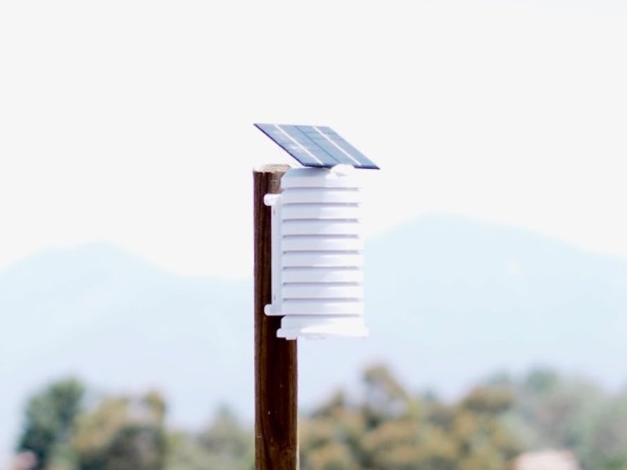 Solar Fan Aspirated WiFi Weather Station