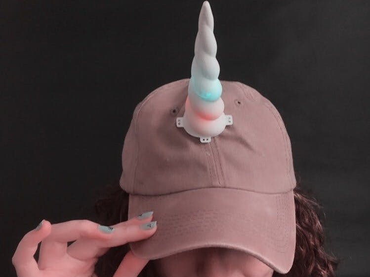 Unicorn Horn With NeoPixel LEDs and Arduino Lilypad