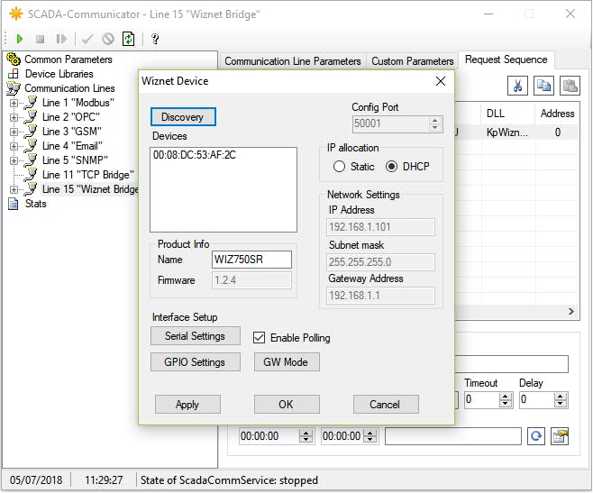 GW Mode addition to driver.