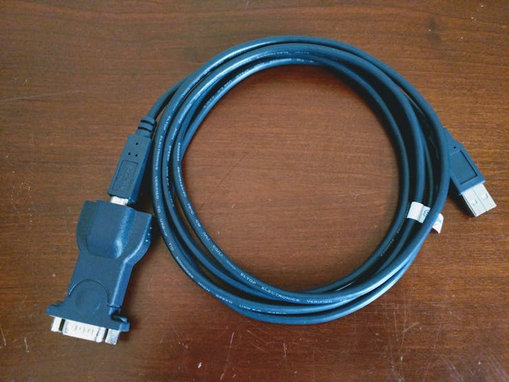 You need this converter for testing if your PC doesn't have a Serial Port like mine