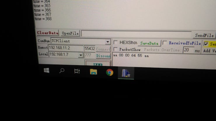 Use sscom connect WIZ750SR through Ethernet