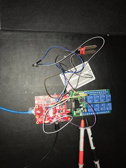 WIZ750SR EVB + Relay Module + sensors