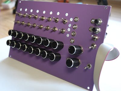 Modular synth 8 step sequencer, DIY ARDUINO, "SM PURPLE 8"