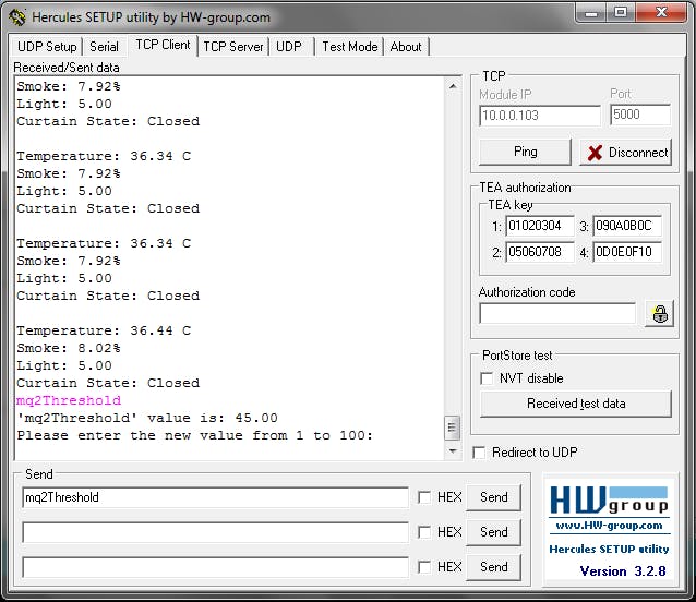 Changing mq2Threshold for example