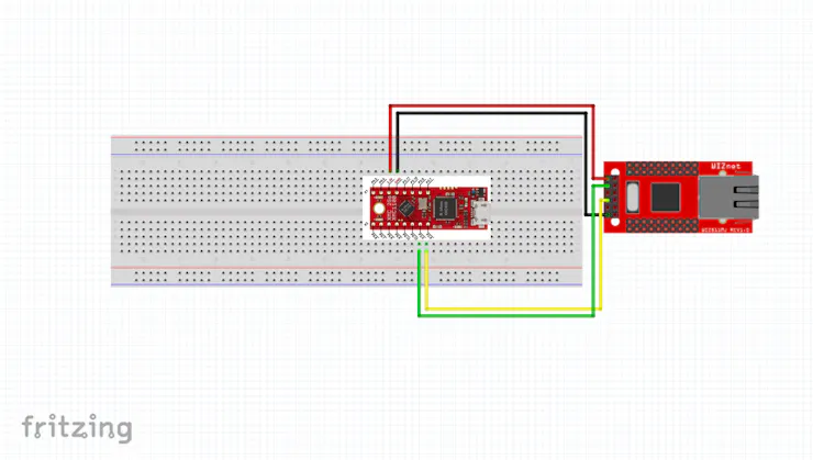 Wiring Frame for WIZ750SR to Infineon 3DGo
