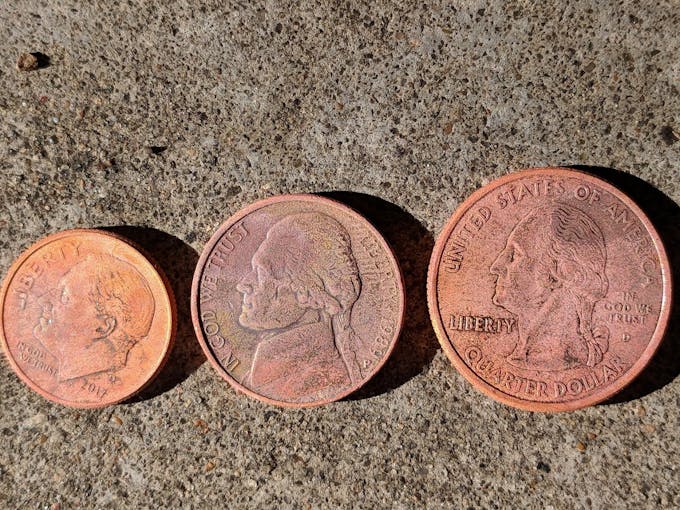 Copper plated coins