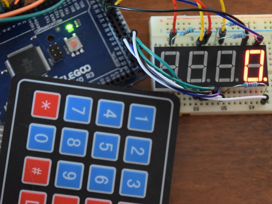 Control 7-Segment with Keypad and Arduino