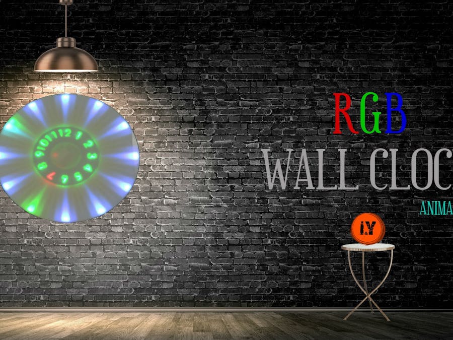 Animated RGB Wall Clock