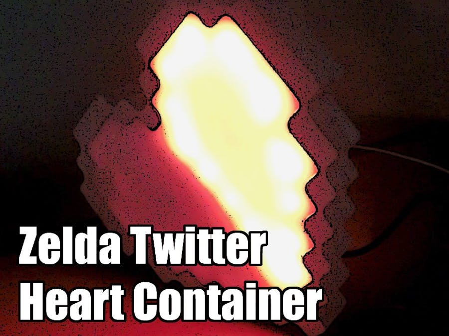 Twitter Activated Zelda Heart Container