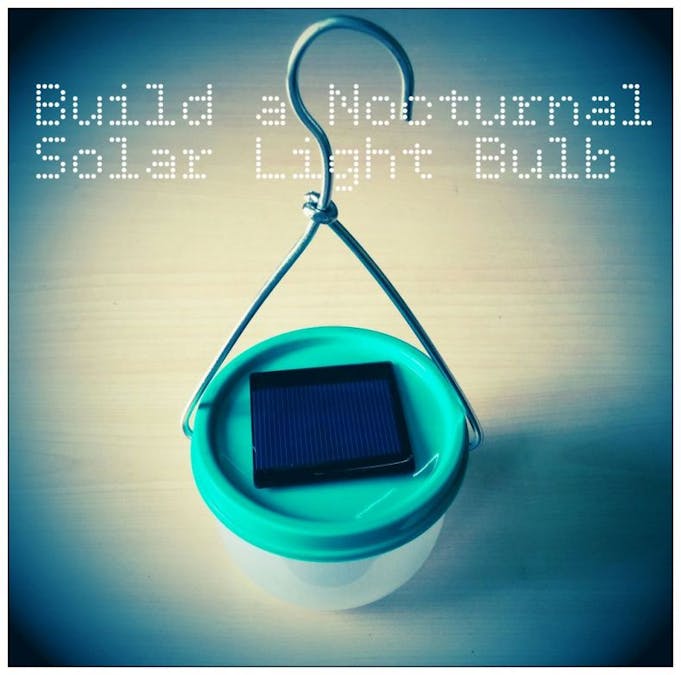 Noctural solar light bulb