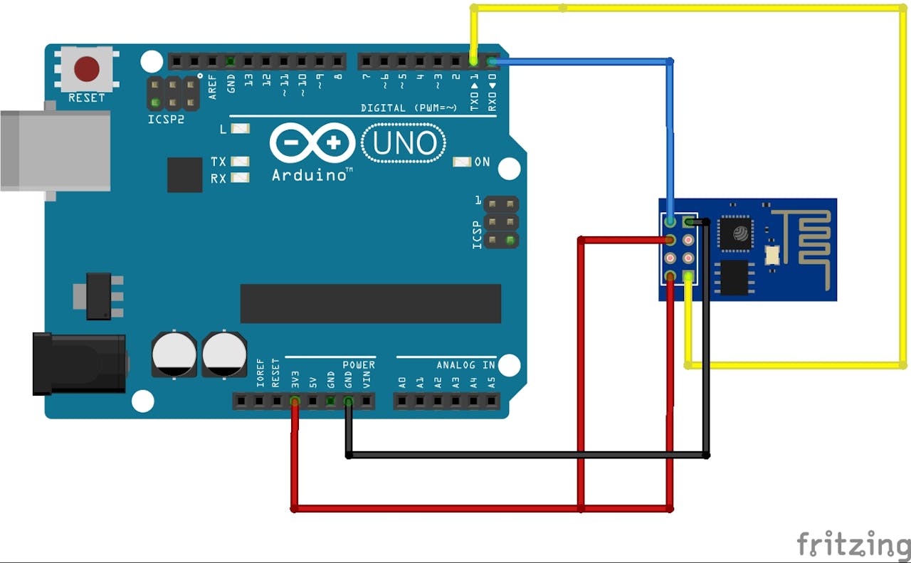 Connecting Arduino Uno and ESP8266 WiFi Module 