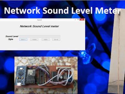 Network VU Sound Level Meter using C#, Arduino and ESP8266