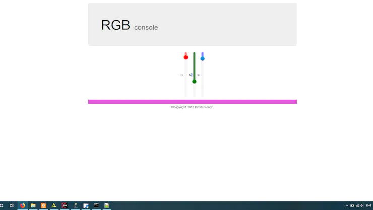 Web App RGB LED Controller with WIZ750SR and Zynq FPGA, Demo