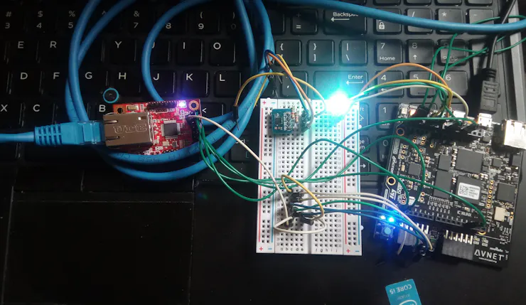 Web App RGB LED Controller with WIZ750SR and Zynq FPGA, Demo