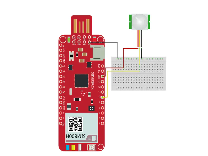 Detect Motion using PIR Motion Sensor and Surilli GSM