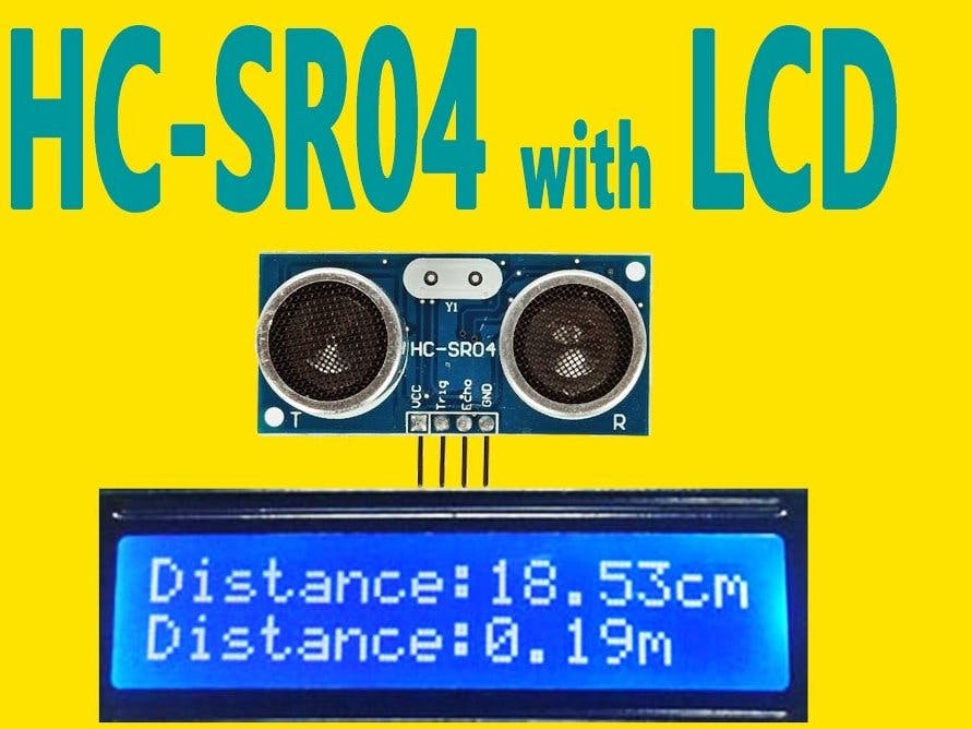 Ultrasonic Sensor with LCD Display Using 433MHz