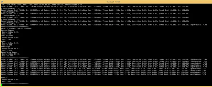 Sample putty output.
