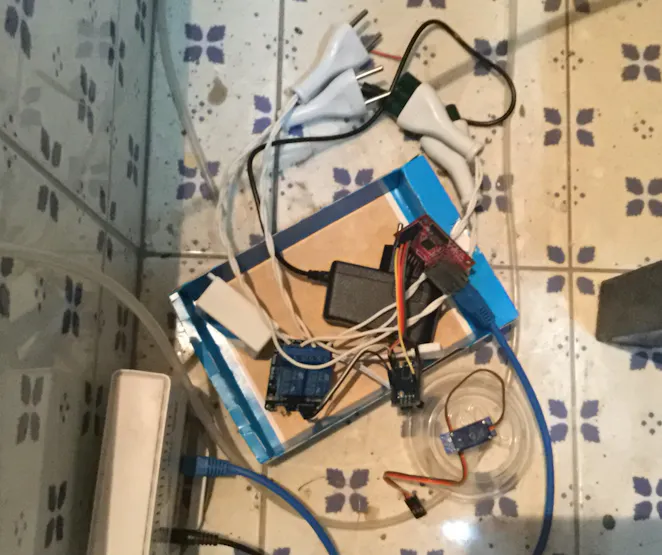 6: Set Up Fish Tank Servo Motor, Relay for Lights