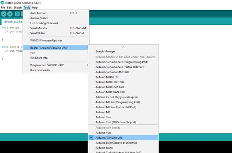 Uploading the Code to Arduino