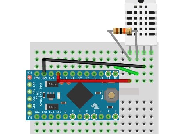 ardunio temperature and humidity hackster io
