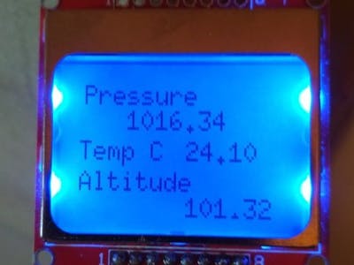 Arduino Barometer with BMP180