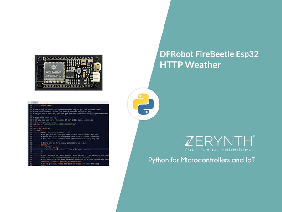 Make an HTTP Request to Get Weather Info with Zerynth