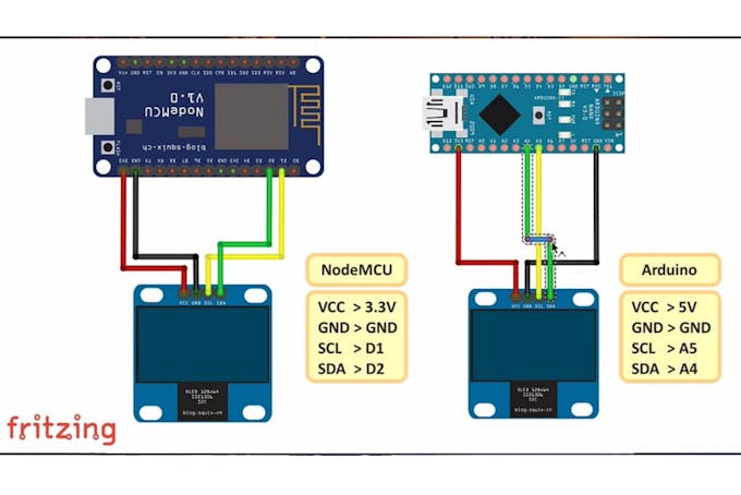 Oled I2c Display With Arduino Nano Tutorial Elektroniken Technik - Vrogue