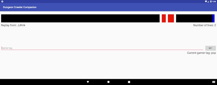 The companion app replaying someone's game