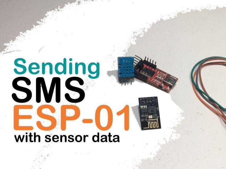 Send Text Messages Using ESP8266-01 with DHT11 Sensor Data