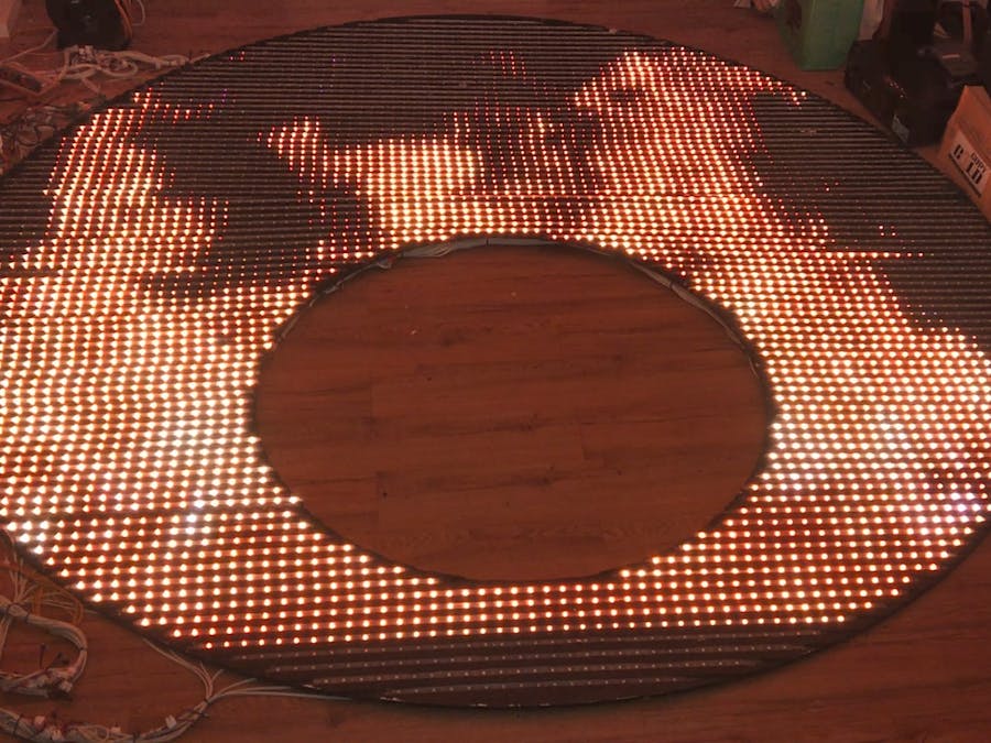 4,661 NeoPixel WS2812B Ceiling LED with RPi and 10 Fadecandy