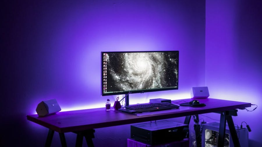 Music Reactive LED Strip (Modern Workspace)