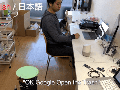 Google Home - Automatic Trash Can