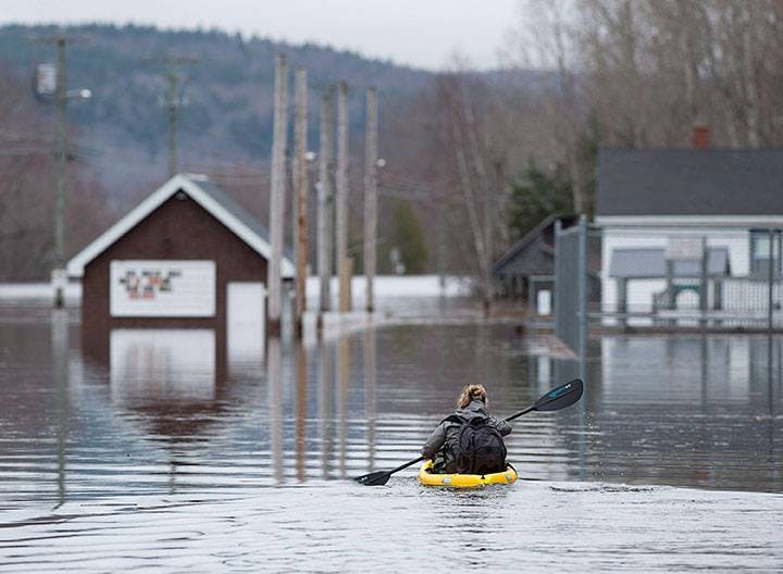 Picture taken from the May flooding in New Brunswick