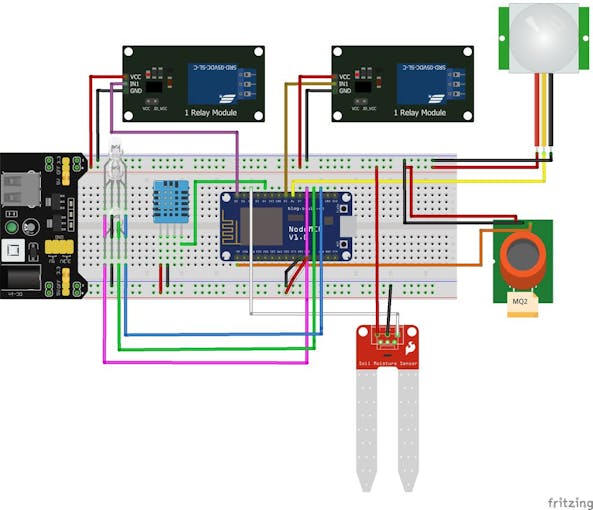 connections with NodeMCU (will be different with Arduino or max32620fthr)