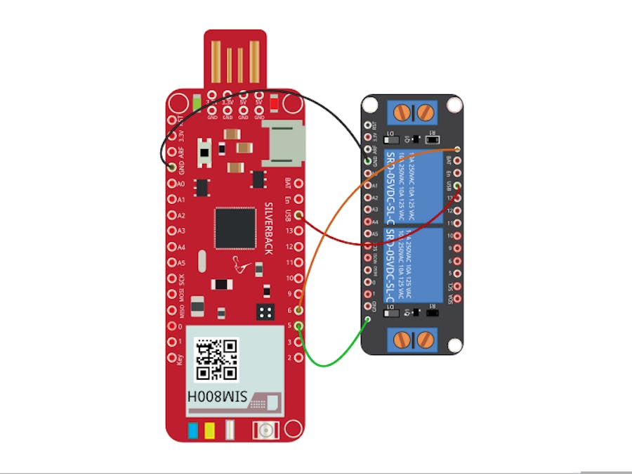 Relay Shield Control using Surilli GSM