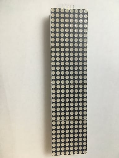 E. Knacro max7219 dot matrix (Front)