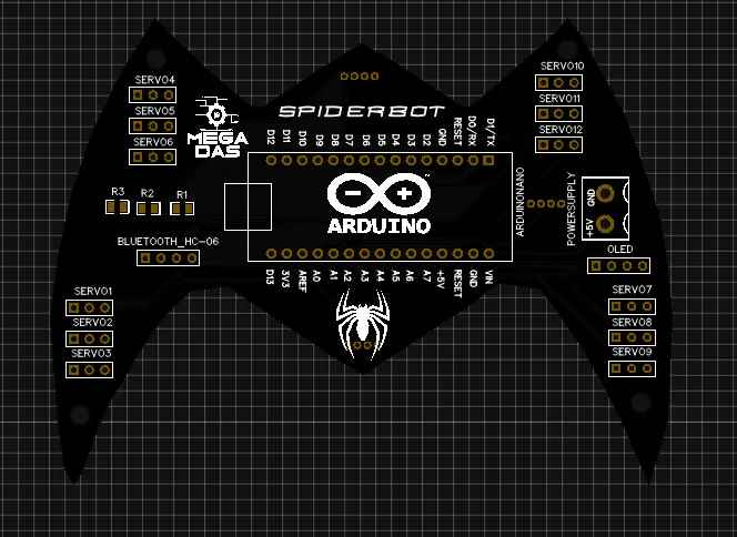 Arduino Project Spider Man Arduino Spider robot (Quadruped) | Details | Hackaday.io